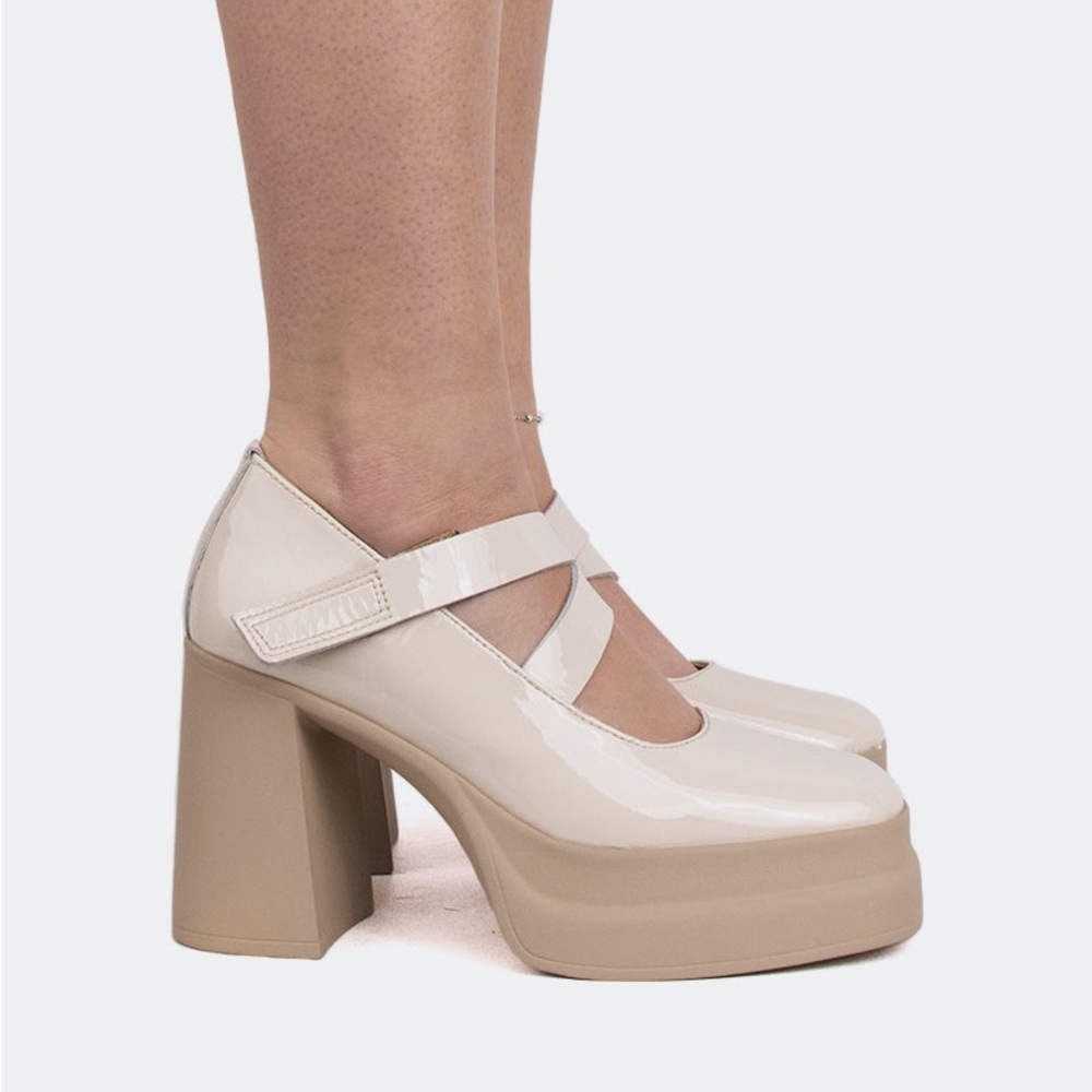 l’Intervalle Platform Heel- Babuino Off White Naplack size 37